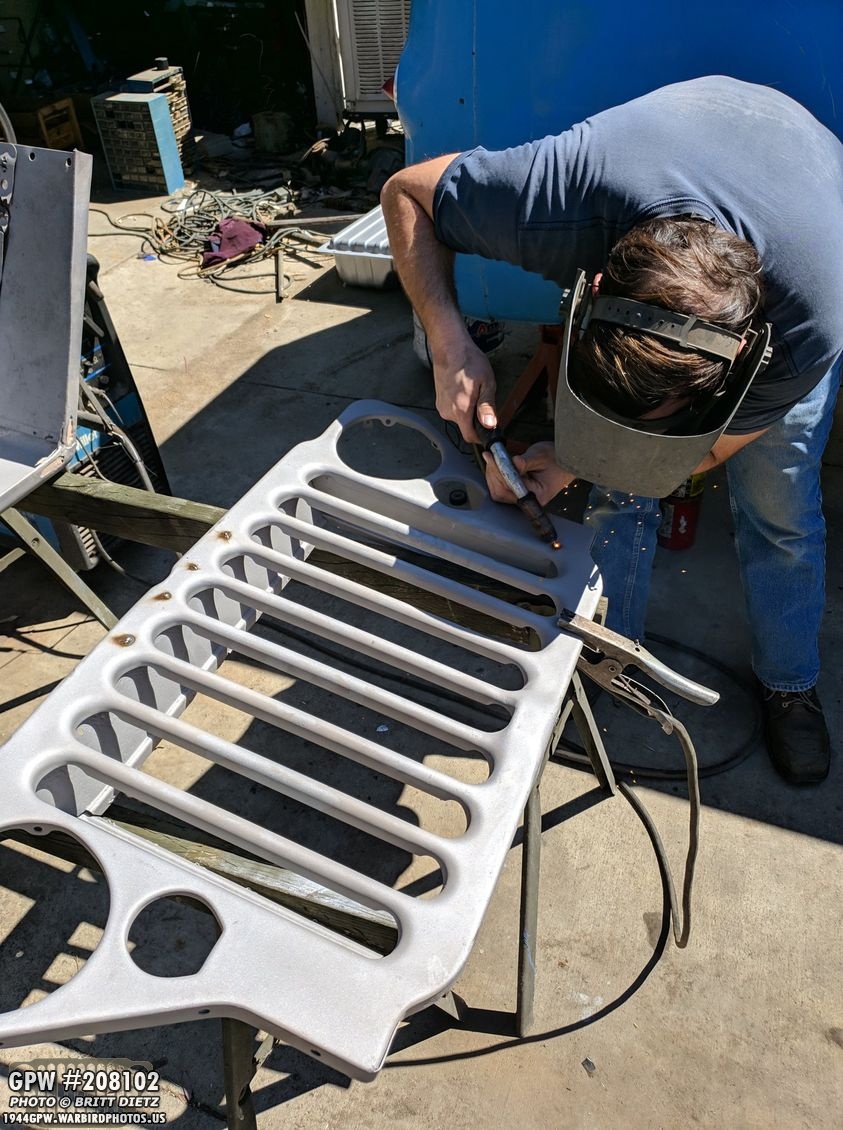 Welding the 1944 GPW Grill