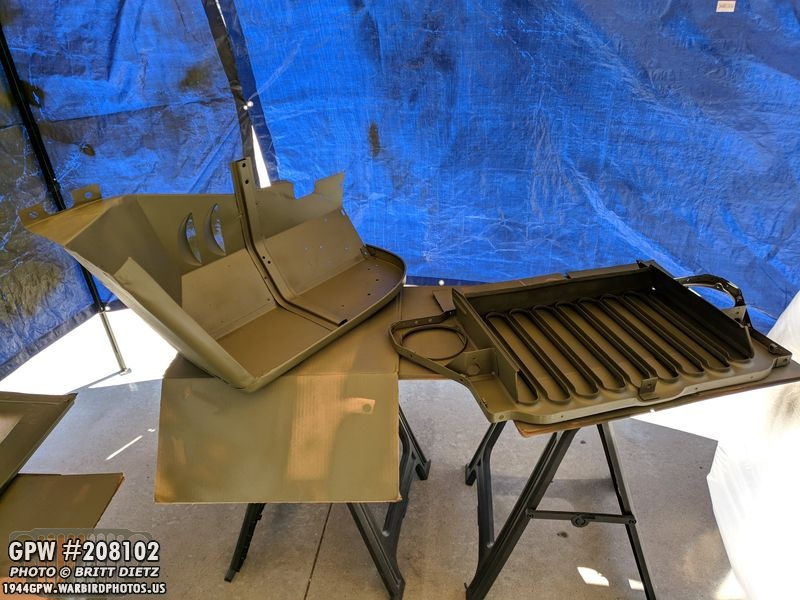 GPW fender and grill getting some 33070 OD Green