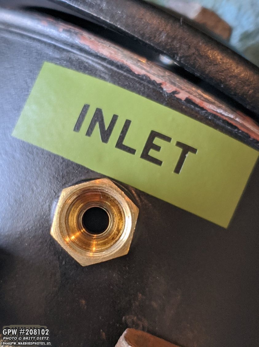 INLET Stencil on my Oil Filter
