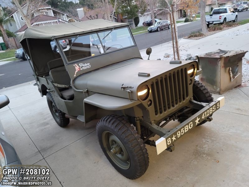 1944 GPW #208102 Jeep
