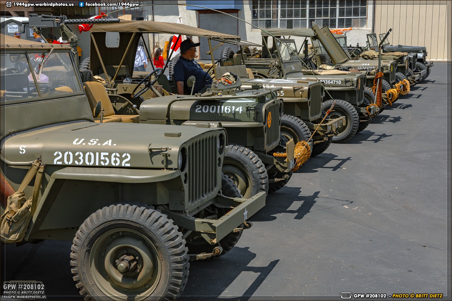 All sorts of Jeeps on display at the Planes of Fame Air Museum Wheels, Tracks, and Wings 2023 event!
