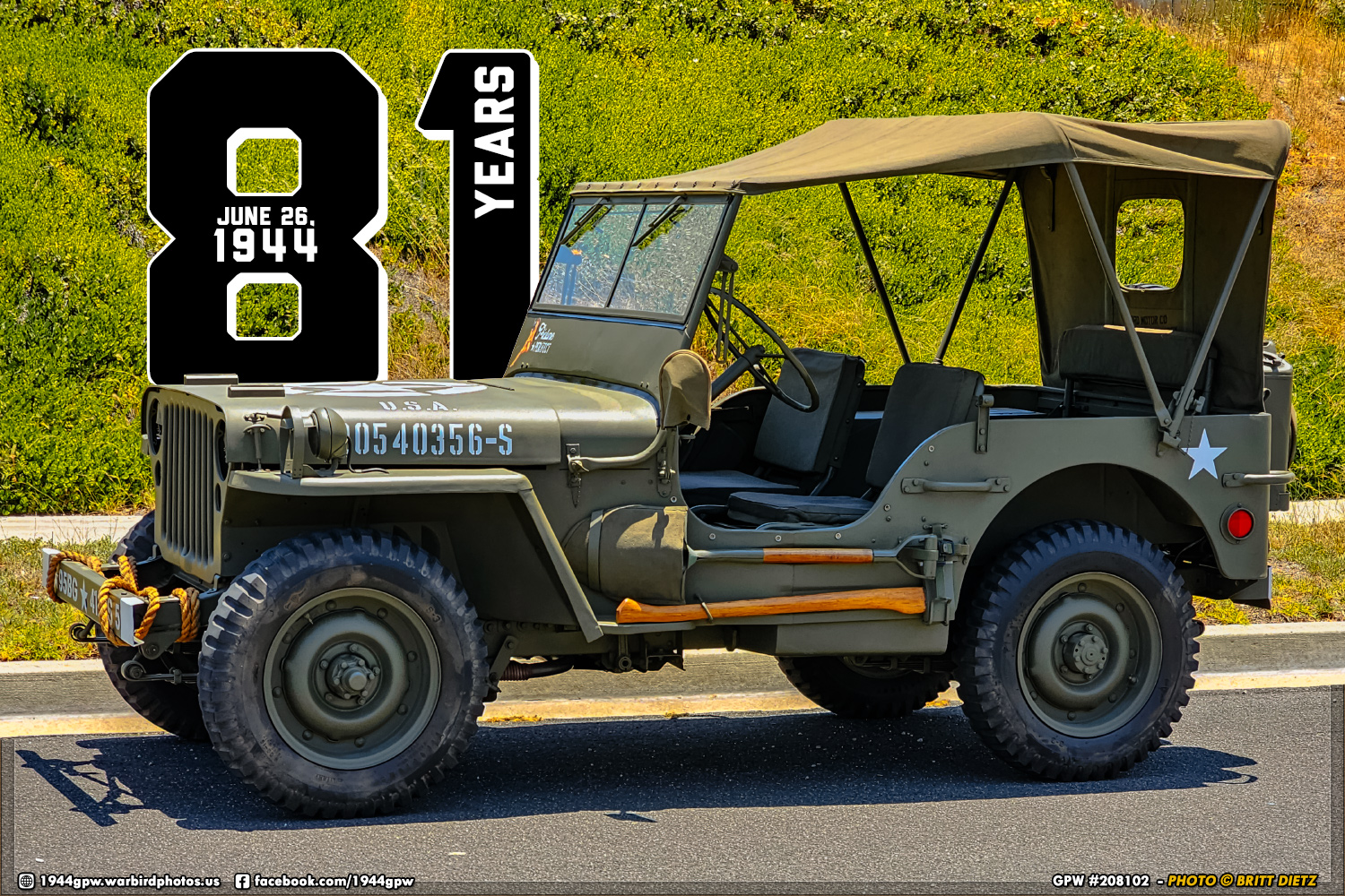 Happy 81st Birthday to GPW Jeep #208102