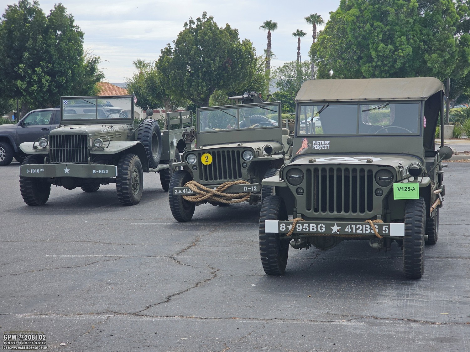 Two WWII Jeeps and a Dodge WC at the Corona 4th of July Parade 2026